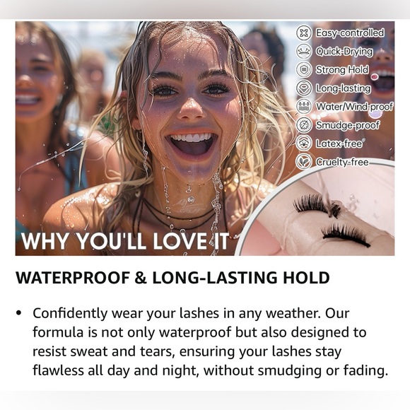 Lash Glue Liner Set 2-In-1 Black Eyelash Glue & Eyeliner+Clear Lash Glue Liner - Picture 10 of 13